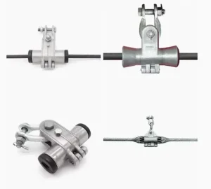 ADSS Optical Fiber Cable Tangent Suspension Clamp Dead End Clamp Fitting Assembly